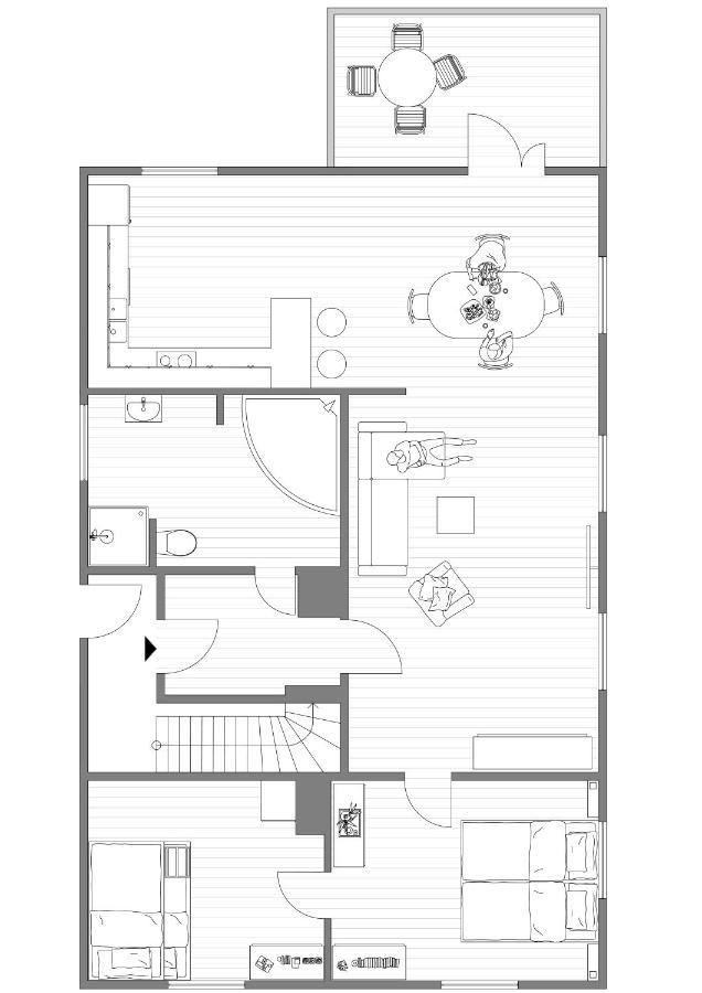 Old School Pa Eidslandet - Exclusive Apartment エクステリア 写真